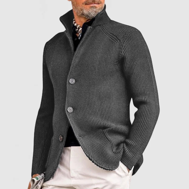 Men’s Knit Jacket with Casual Smart Style