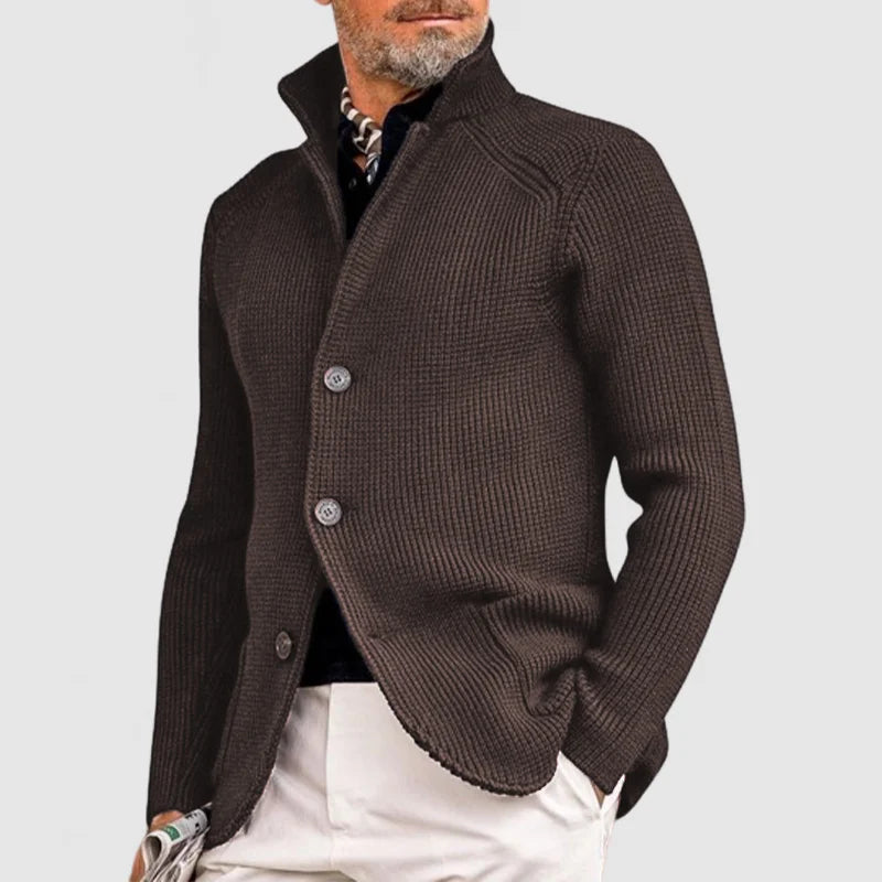 Men’s Knit Jacket with Casual Smart Style