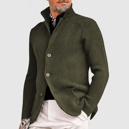 Men’s Knit Jacket with Casual Smart Style