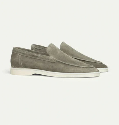 Men’s Vegan Suede Loafers with Cushioned Sole