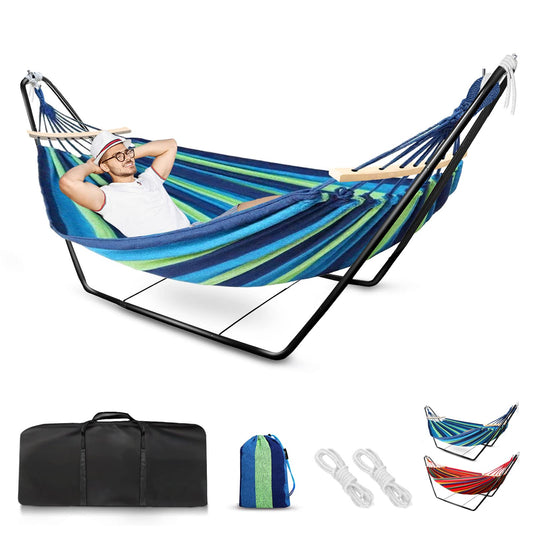 Hammock Cotton Canvas Garden Outdoor Hanging Bed