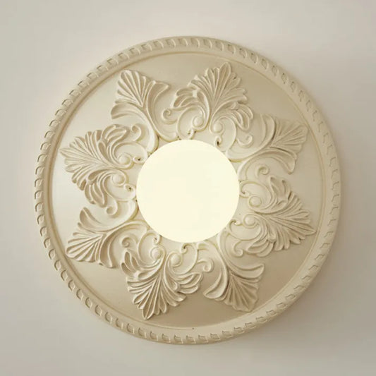 Wall Light Resin Vintage Style Round Lamp