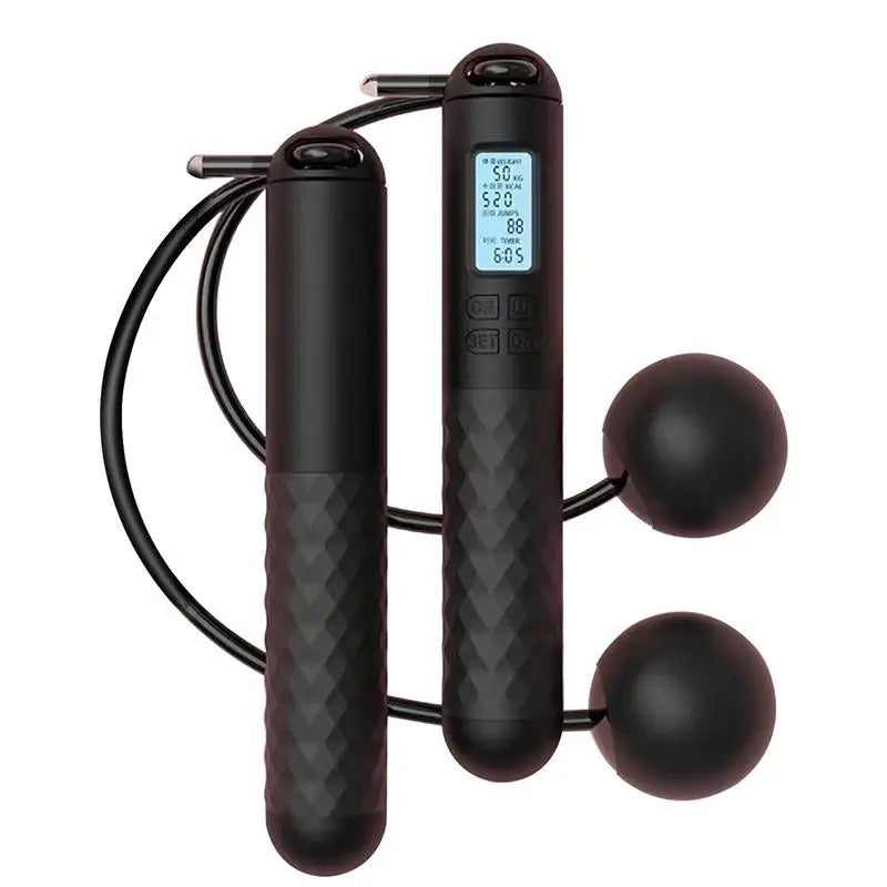 Skipping rope cordless digital home workout tool