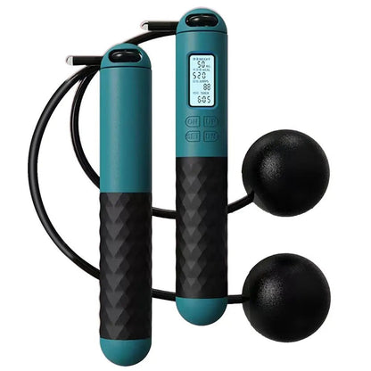 Skipping rope cordless digital home workout tool