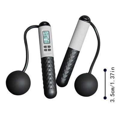 Skipping rope cordless digital home workout tool