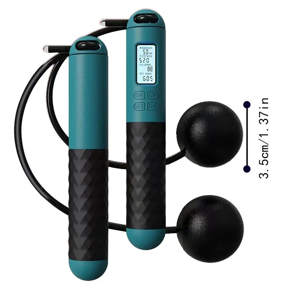 Skipping rope cordless digital home workout tool