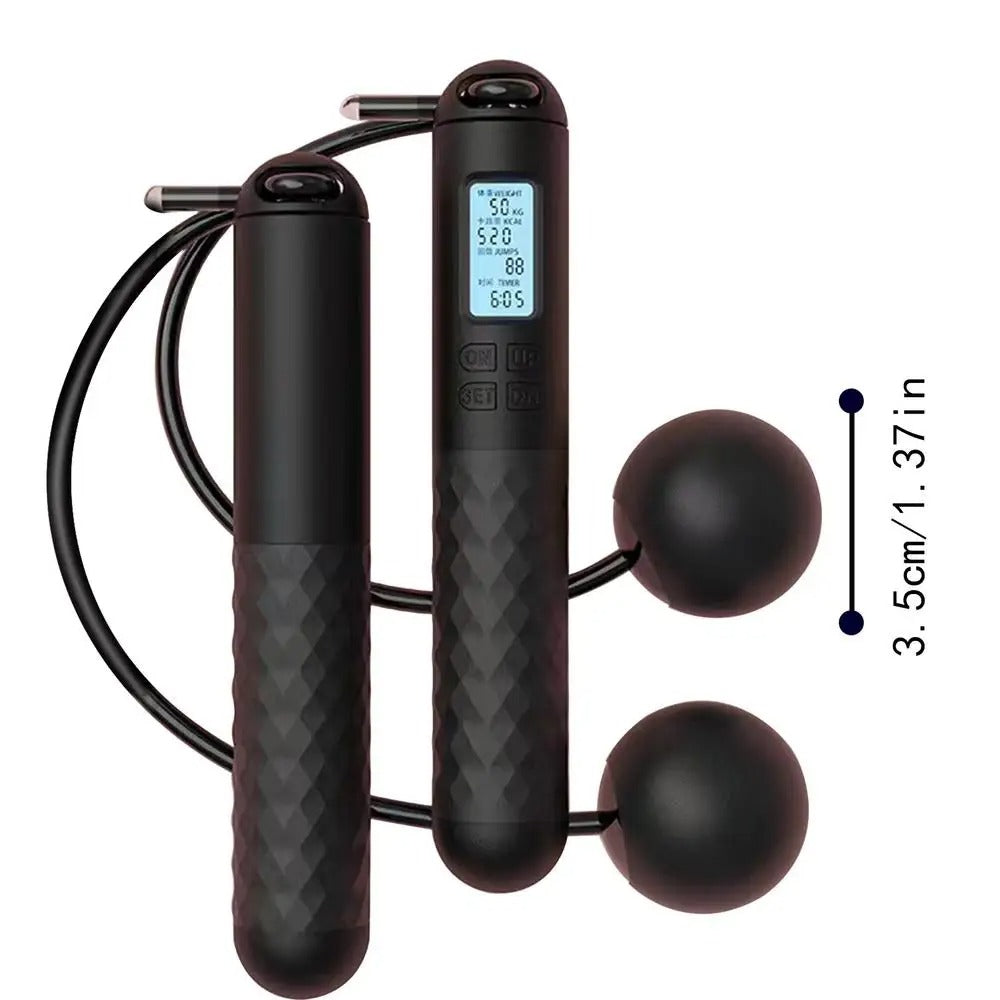 Skipping rope cordless digital home workout tool