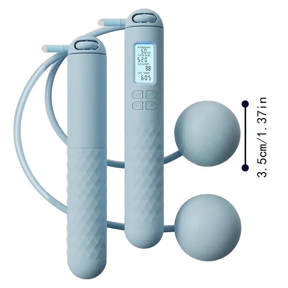 Skipping rope cordless digital home workout tool