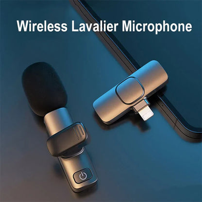 Wireless Lavalier Microphone - 20m Range, Compatible with Many Devices