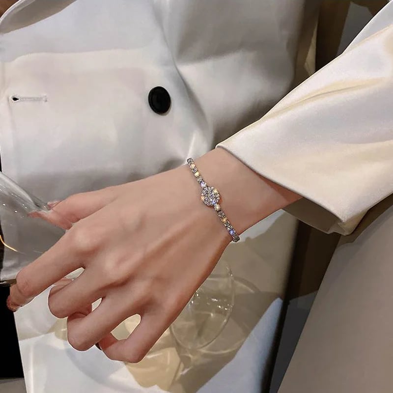 Moissanite Bracelet - Comes in a beautiful gift box - Adjustable length