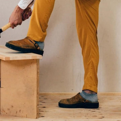Leather Slip On Clogs for Men and Women