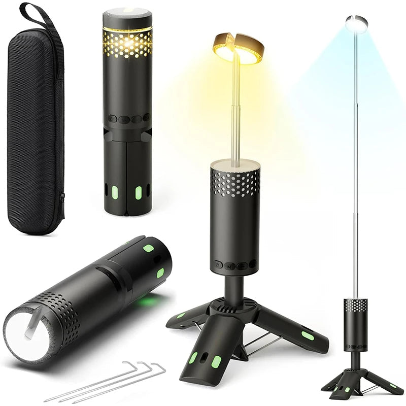 Camping Lantern with Tripod Rechargeable LED Light
