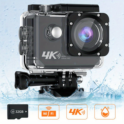 Action Camera 4K Waterproof with WiFi Control