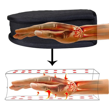Hand therapy glove with infrared light device