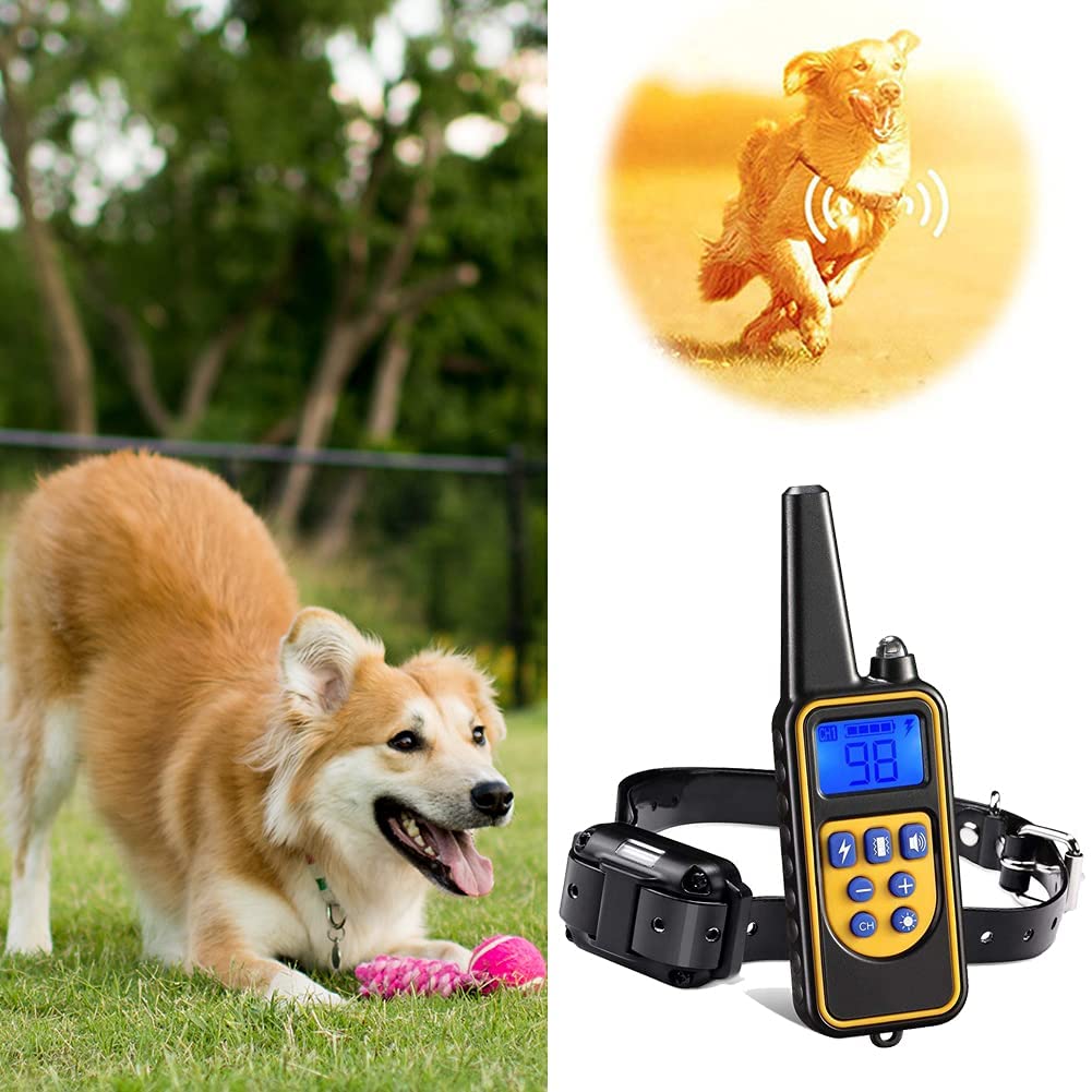 Dog training collar waterproof remote control