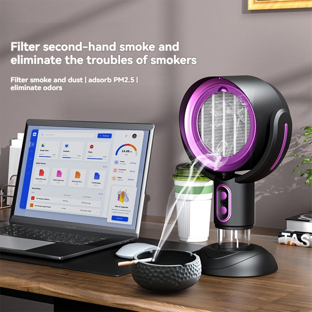 Air purifier fan portable smoke odour remover