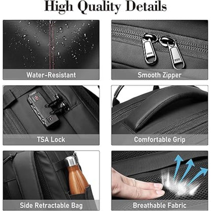 Travel Backpack with Expandable Compression Storage