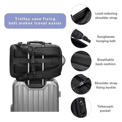 Travel Backpack with Expandable Compression Storage