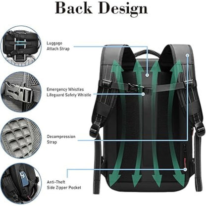 Travel Backpack with Expandable Compression Storage