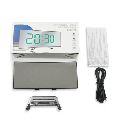 LED Digital Alarm Clock with Curved Display