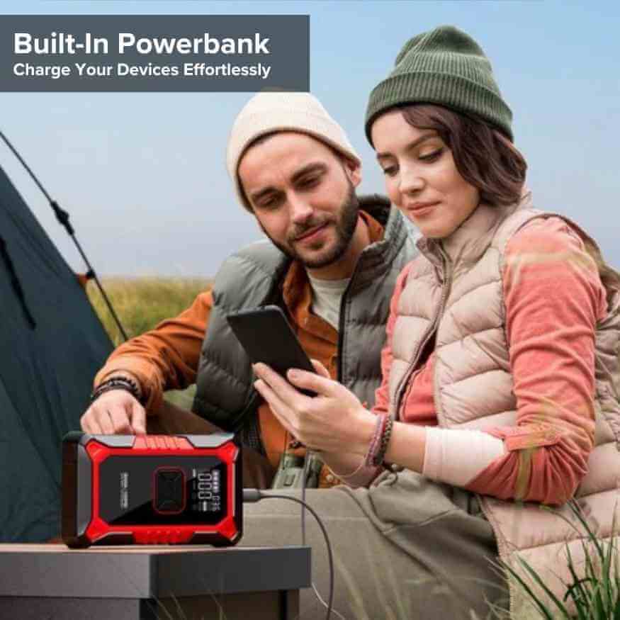 Car Jump Starter with Air Compressor