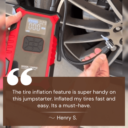 Car Jump Starter with Air Compressor