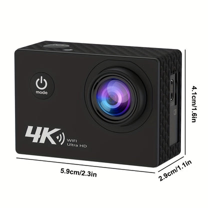 Action Camera 4K Waterproof with WiFi Control
