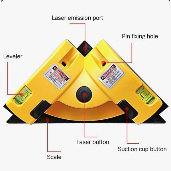 Rät vinkel Lasrar Linje Instrument