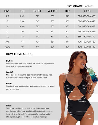 Swimsuit One Piece Cut Out Tummy Control