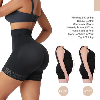 Shapewear Shorts with Tummy Control & Lift