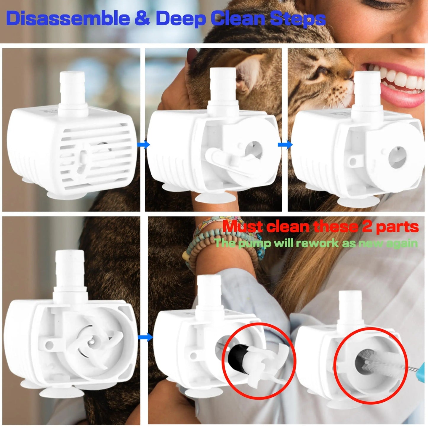 Cat Water Fountain Stainless Steel Quiet Dispenser