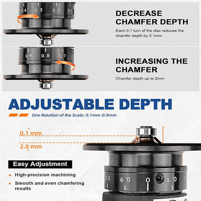 2 in 1  Mini Pneumatic Chamfering Tool