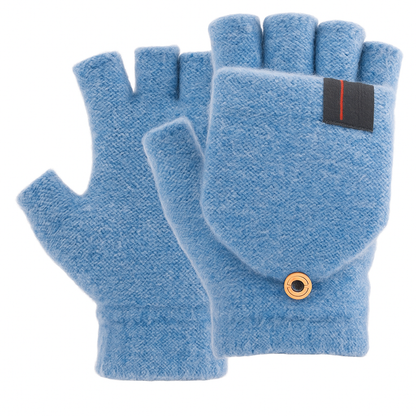 Heated Winter Knit Fingerless Gloves