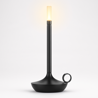 Table Lamp Brass Finish LED Rechargeable Light