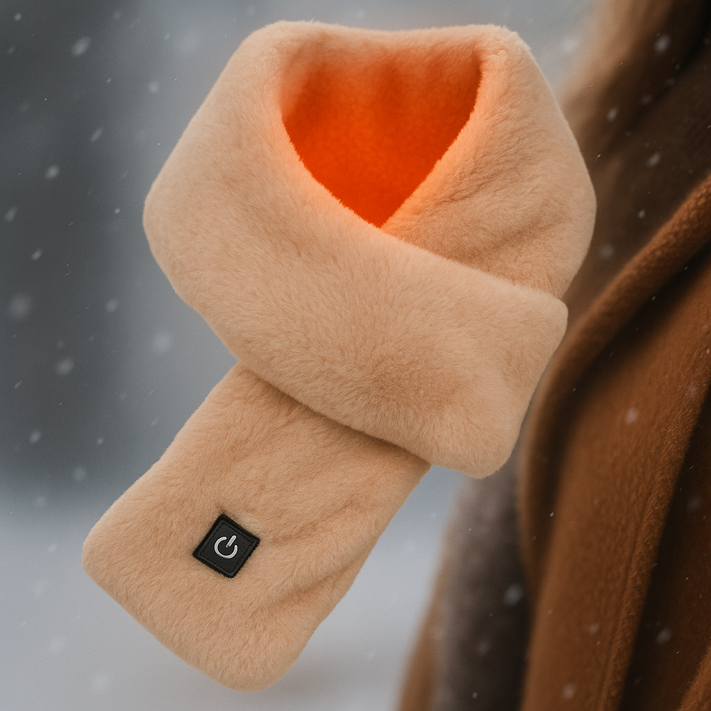 Heated Scarf with Soft Fleece for Winter Warmth