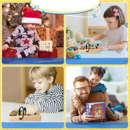 Montessori Busy Board with Lights and Switches