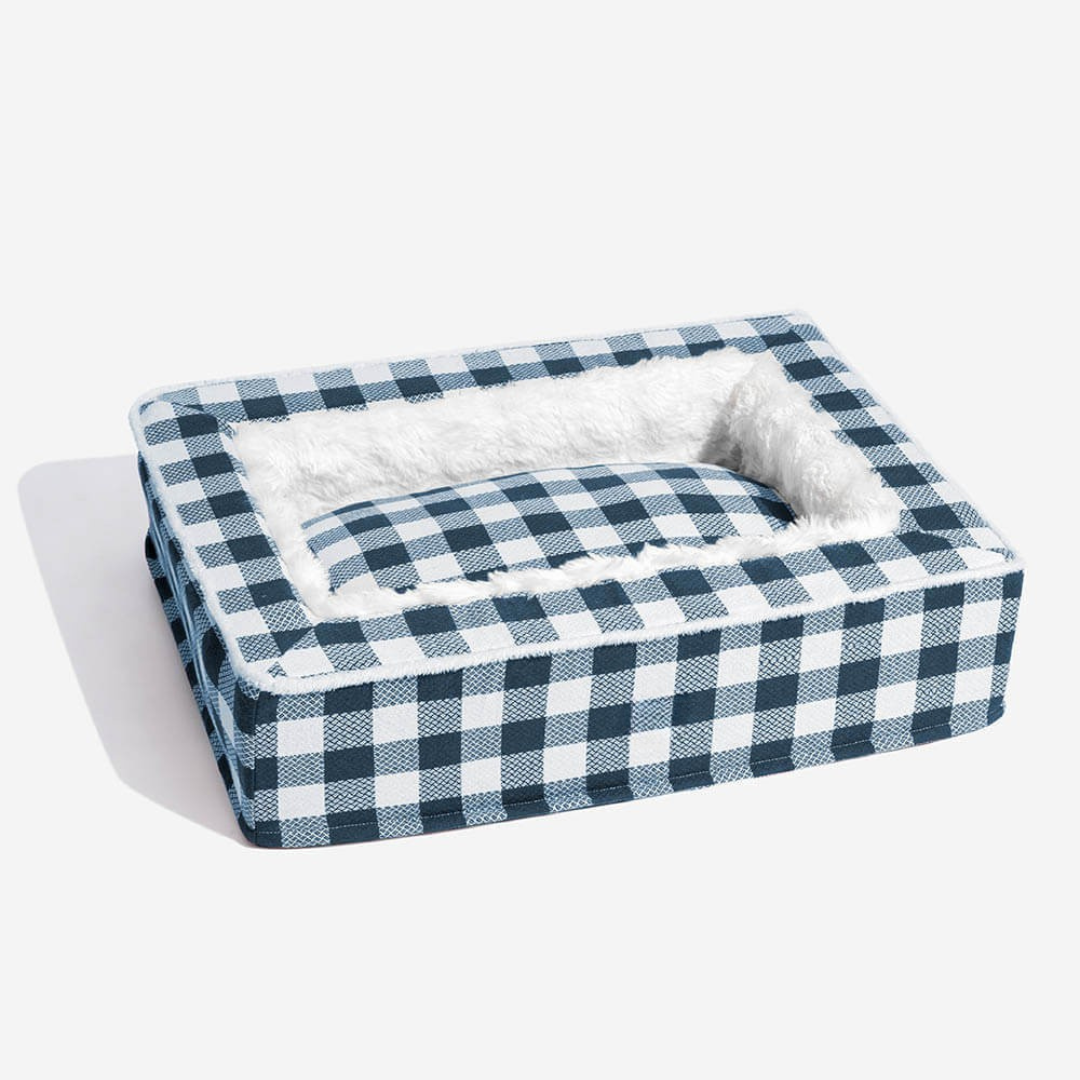 Dog Bed with Foam Support and Plush Lining
