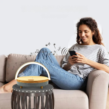 Table Lamp with Wireless Charger and Bluetooth Speaker