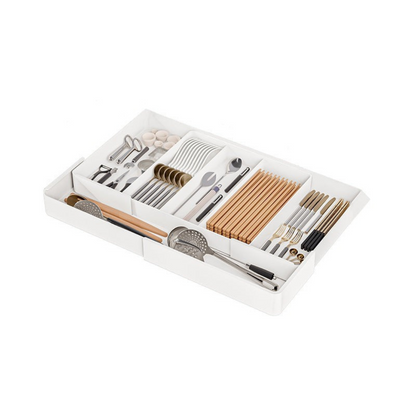 Kitchen Drawer Organizer with Adjustable Compartments