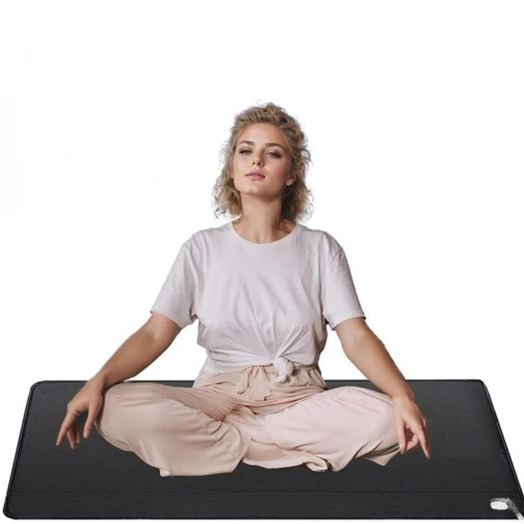 Yoga Mat with Grounding Energy Support