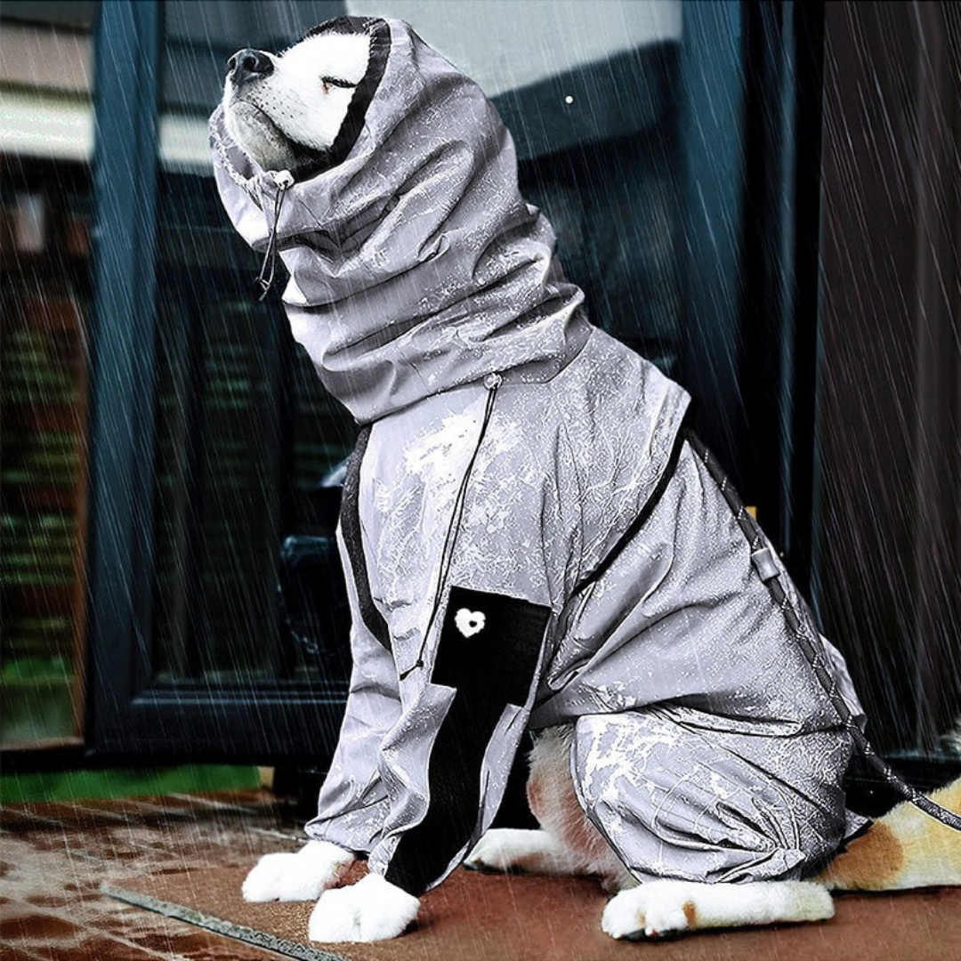 Dog Raincoat Waterproof Reflective All Weather Suit