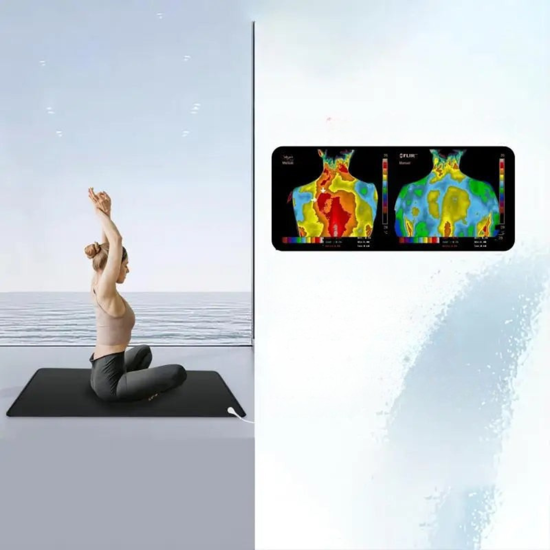 Yoga Mat with Grounding Energy Support