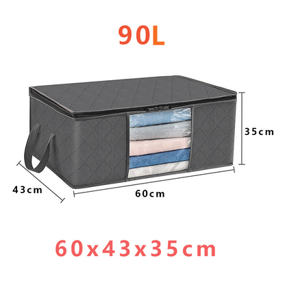 Storage Boxes with Handles for Clothes Organization