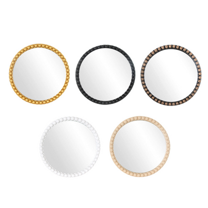 Wall Mirror Wavy Frame Round Modern
