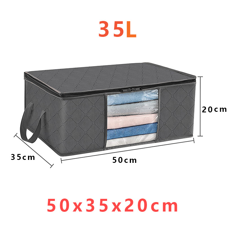 Storage Boxes with Handles for Clothes Organization