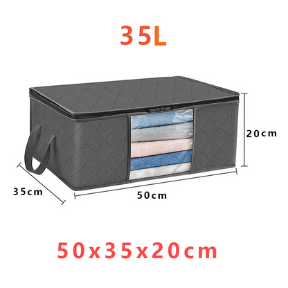 Storage Boxes with Handles for Clothes Organization