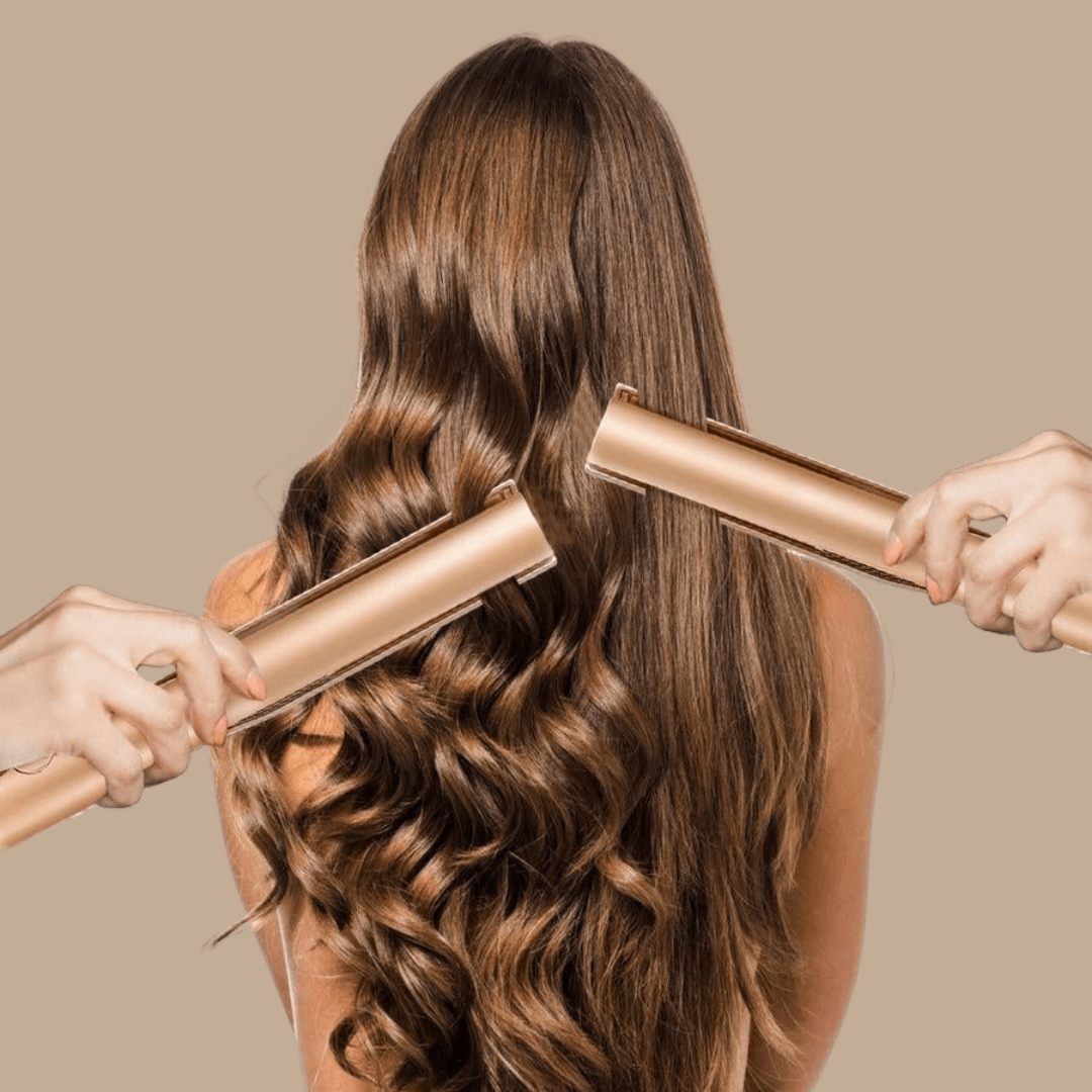 Hair Straightener with Ceramic Plates for Styling
