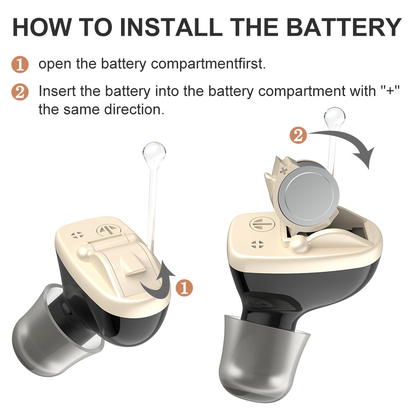 Rechargeable Invisible Hearing Aid for Adults