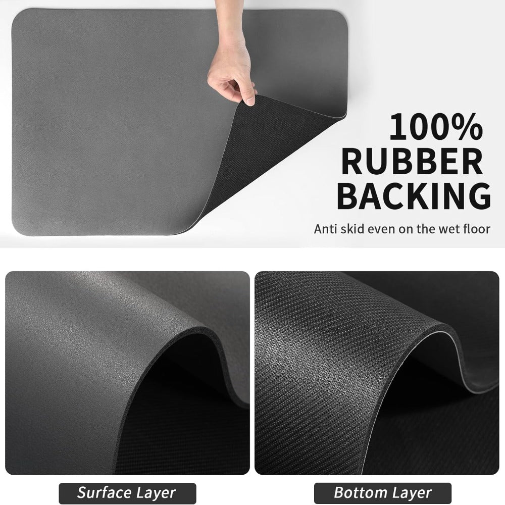Dish Drying Mat With Quick Absorbent Surface