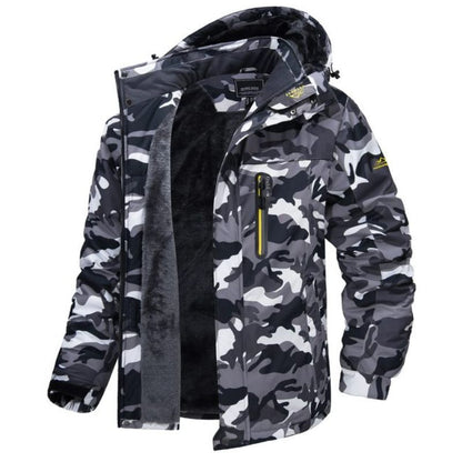 Men's Waterproof Winter Jacket with Fleece Lining